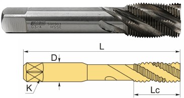 Трубный метчик без покрытия