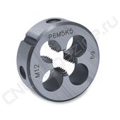 Плашка круглая для метрической резьбы М12х1.75 д38 ISO2568 Р6М5К5 (HSS-E)
