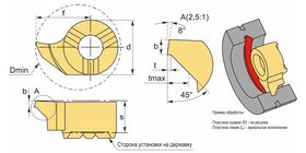 Cнятие фаски под отрезку
