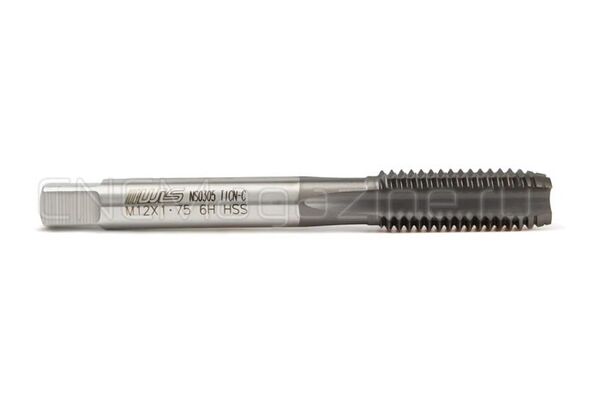 Метчик М12х1.75 HSS-E 6H прямая канавка, TiAlN (TiCN-C) (TA01012)