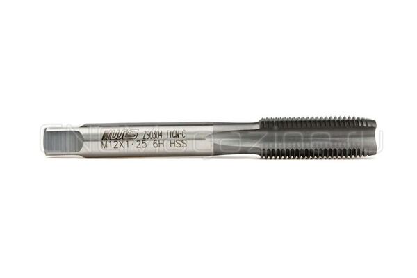 Метчик М12х1.25 HSS-E 6H прямая канавка, TiAlN (TiCN-C), (TA01012125)
