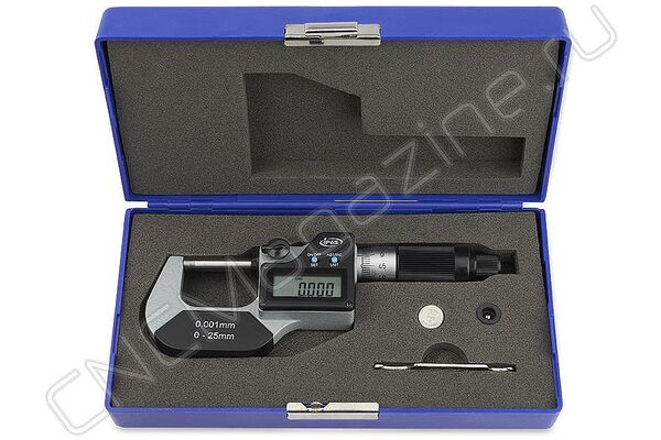 Микрометр цифровой 0-25 мм, 0-1", 0.001 мм, 0.00005", IP65