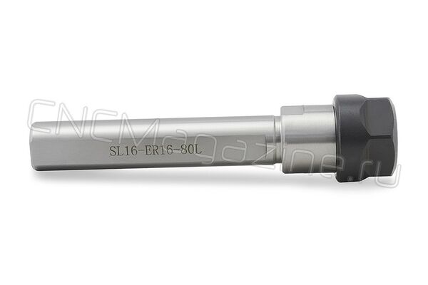 SL16-ER16-80L Цанговый патрон цилиндрический хвостовик, с лыской
