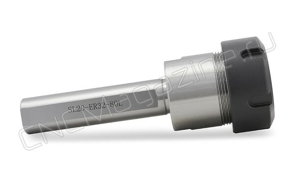 SL20-ER32-80L Цанговый патрон цилиндрический хвостовик, с лыской