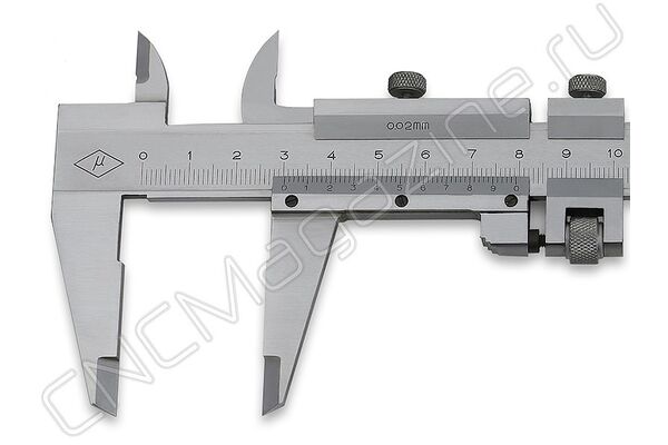 Штангенциркуль ШЦ-2 0-200х0.02, губки 46 мм