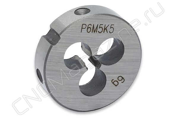 Плашка круглая для метрической резьбы М3х0.5 д20 ISO2568 Р6М5К5 (HSS-E)