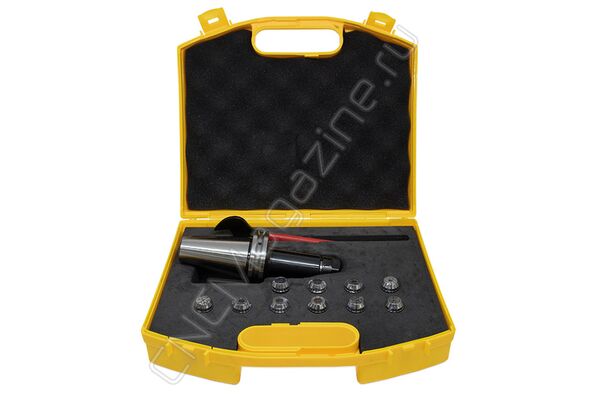 SK40-ER16-100 10PCS Патрон с набором цанг 10 шт (d1-10 мм)