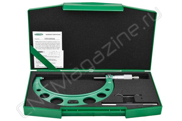 3210-150A Микрометр гладкий МК 125-150 с делением 1 мкм, 0.001 мм, Тип Б