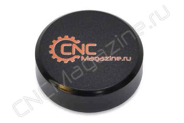 Магнит для станка и доски, d 30 мм, черный, Cncmagazine, 1 шт.