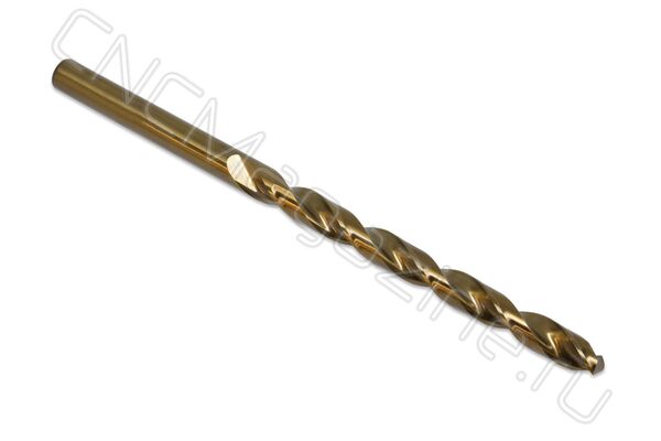 Сверло по металлу кобальтовое 10,2 мм (10,2x121x184 HSS-E Р6М5К5 М35) длинная серия 832010201
