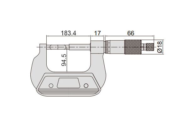 3232-150A Микрометр лезвийный МКЛ (6.5x0.75mm) 125-150 мм,0.01 мм