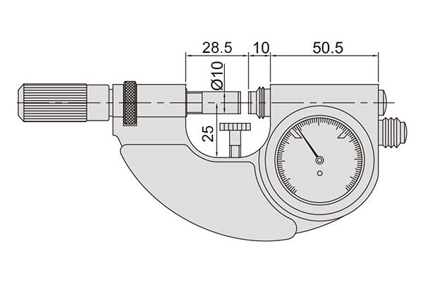 3334-25 Скоба рычажная СР-25, 0-25 мм, 0.001 мм, IP54