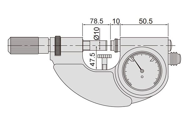 3334-75 Скоба рычажная СР-75, 50-75 мм, 0.001 мм, IP54