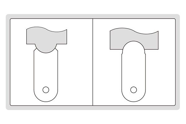 4801-16 Радиусный шаблон №2 R 7.5-15 мм, 16 шт+16 шт