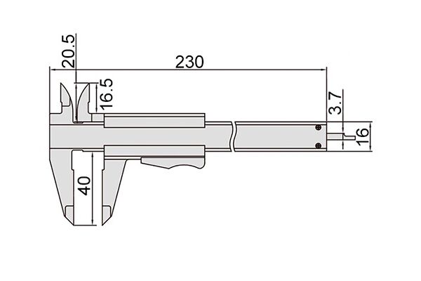 1223-1502 Штангенциркуль нониусный ЩЦ-1 0-150 мм, 0.02 мм, губки 40 мм