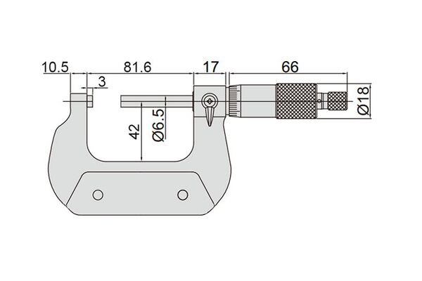 Микрометр МК-75, 50-75 мм, 0.01 мм Micron