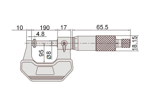 Микрометр зубомерный дисковый МЗ-175 150-175 мм, 0.01 мм