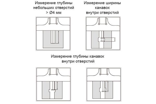 1148-120WL Штангенглубиномер цифровой беспроводной с цилиндрическим стержнем 0-120 мм, 0.01 мм