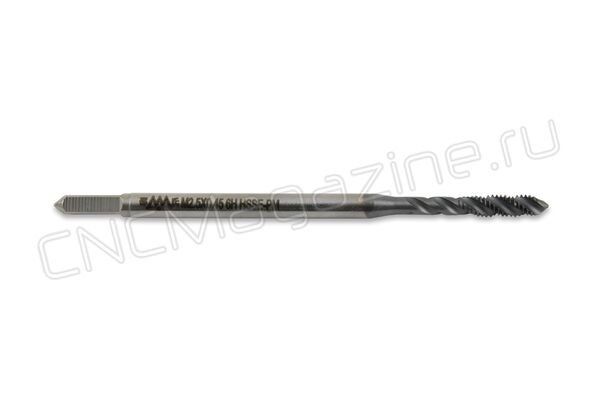 SC512002 Метчик M2.5x0.45 HSSE-РМ 6H DIN371 со спиральной канавкой TiCN