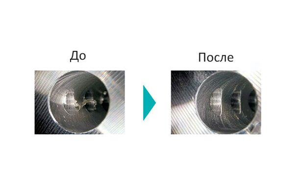 CN-A33-5L Щетка шлифовальная из керамического волокна для пересекающихся отверстий, синяя (сталь) CROSSHOLE