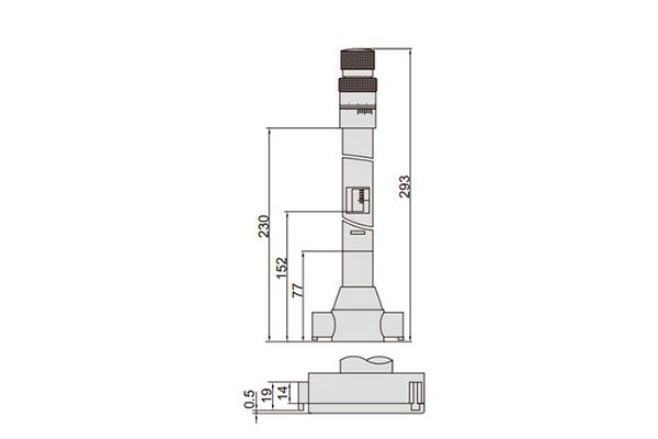 3228-70 Нутромер микрометрический трехточечный 50-70 мм, 0.001 мм