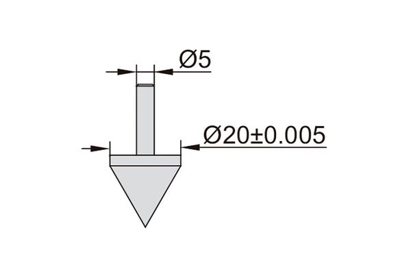 1125-T101 Наконечник для штангенциркуля конический