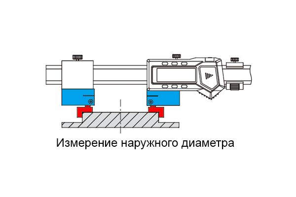 1125-T103 Наконечник для штангенциркуля с плоскими плечевыми насадками