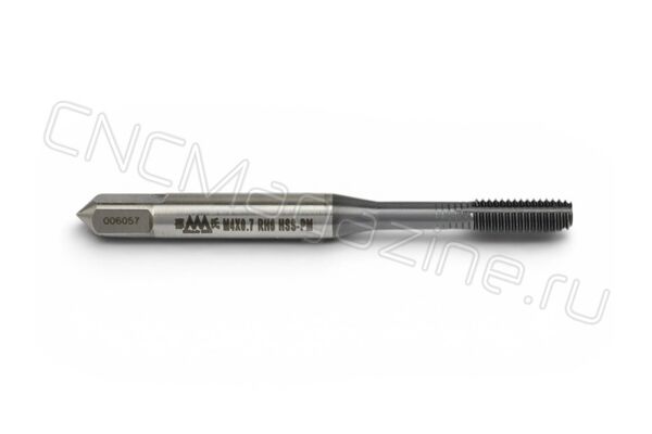 SC713005 RH6 (M4x0.7) метчик-раскатник с канавкой HSS-PM TiCN